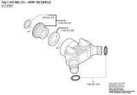 Bosch 0 600 802 022 AHW 100 DUPLO Tap Connection Piece Spare Parts